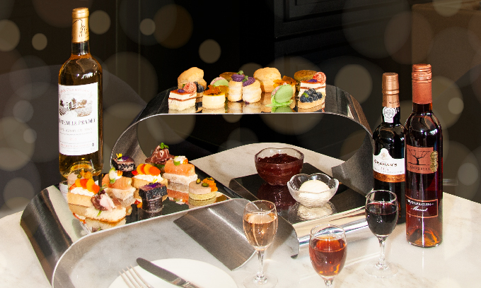 Afternoon Set Tea paired with Port or Dessert Wine