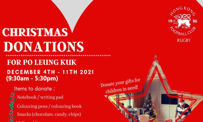 Christmas Donations for Po Leung Kuk 2021