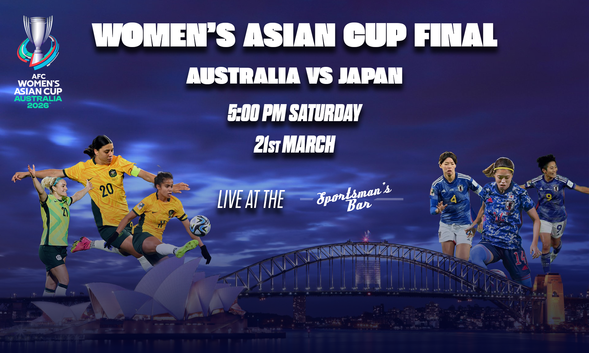 2026 Women's Asian Cup - Live at the Sportsman's